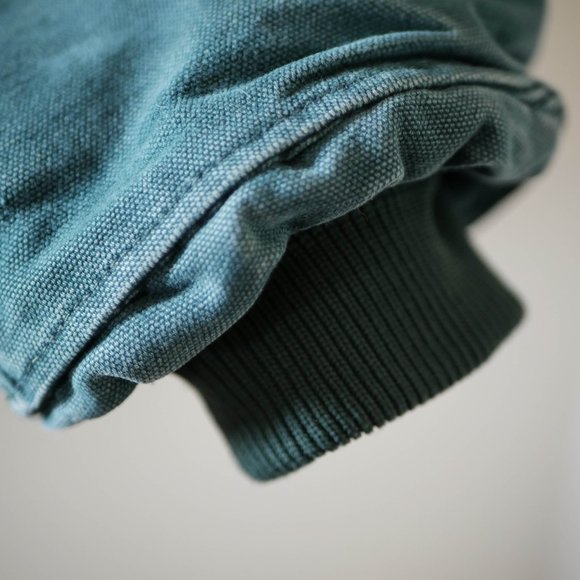 Vintage Emerald Green Carhartt Chore Coat AMAZING LOOKING - Picture 10 of 13